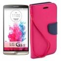 Preklopna Torbica Fancy za LG G3 S, Pink barva