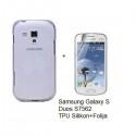 Silikon etui Nillkin za Samsung Galaxy S Duos, Galaxy Trend +Folija, vzorec