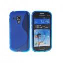 Silikon etui za Samsung Galaxy S Duos, Galaxy Trend +Folija ekrana , Modra barva