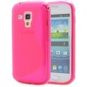 Silikon etui za Samsung Galaxy S Duos, Galaxy Trend +Folija ekrana , Pink barva
