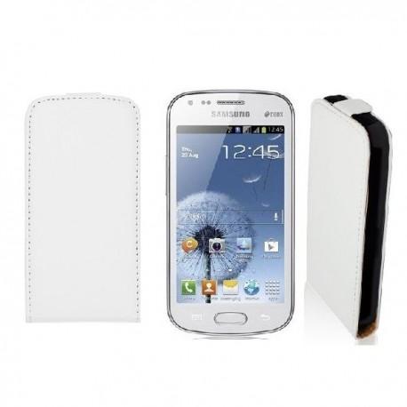 Torbica za Samsung Galaxy S Duos, Galaxy Trend, Preklopna ,Bela barva +folija ekrana