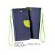 Preklopna Torbica Fancy za Samsung Galaxy S Duos, Galaxy Trend, Modra barva