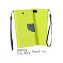 Preklopna Torbica Fancy za Samsung Galaxy S Duos, Galaxy Trend, Zelena barva