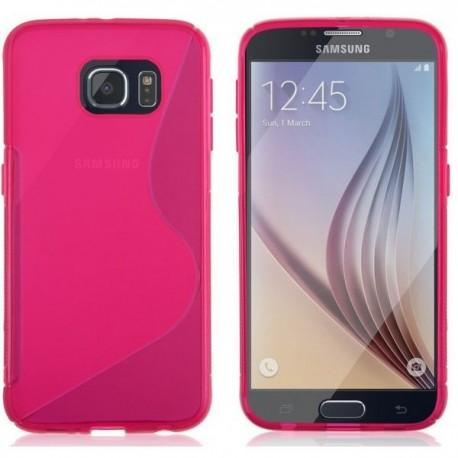 Silikon etui za Samsung Galaxy S6, Pink barva