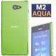 Silikon etui za Sony Xperia M2 Aqua, zelena barva+ folija ekrana