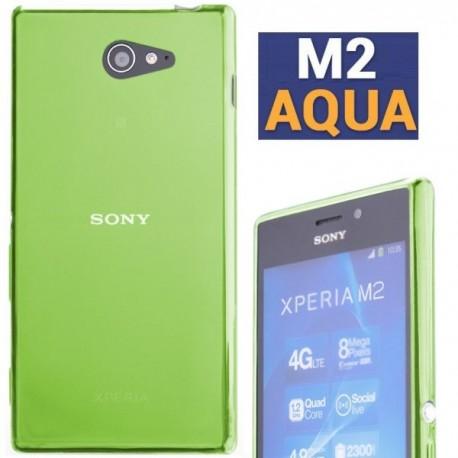 Silikon etui za Sony Xperia M2 Aqua, zelena barva+ folija ekrana