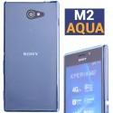 Silikon etui za Sony Xperia M2 Aqua, modra barva+ folija ekrana