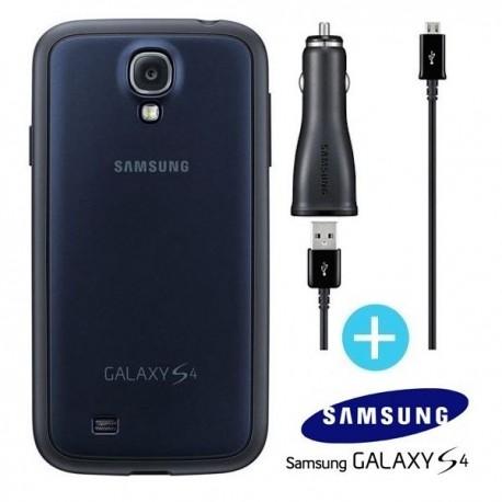 Original Pokrovček za Samsung Galaxy S4 +Avtopolnilec, temno modra barva