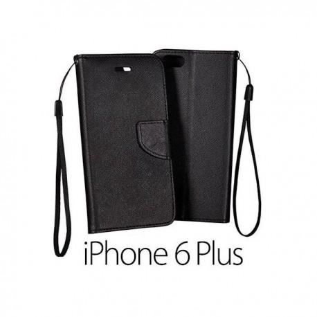 Preklopna Torbica Fancy za Apple iPhone 6 Plus, Črna barva