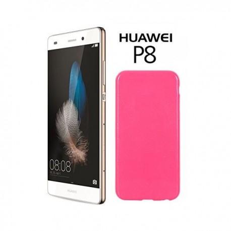 Silikon etui za Huawei Ascend P8, 0,5mm, Pink barva