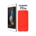 Silikon etui za Huawei Ascend P8 Lite, 0,5mm, Rdeča barva
