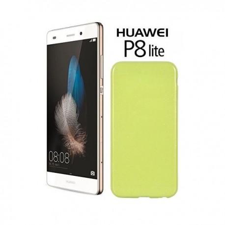 Silikon etui za Huawei Ascend P8 Lite, 0,5mm, Zelena barva