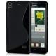 Silikon etui za Huawei Ascend G620s, Črna barva+ folija ekrana