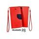Preklopna Torbica Fancy za Huawei Ascend P8, Rdeča barva