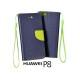 Preklopna Torbica Fancy za Huawei Ascend P8, Modra barva
