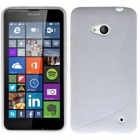 Silikon etui S za Microsoft Lumia 640 LTE, Bela barva