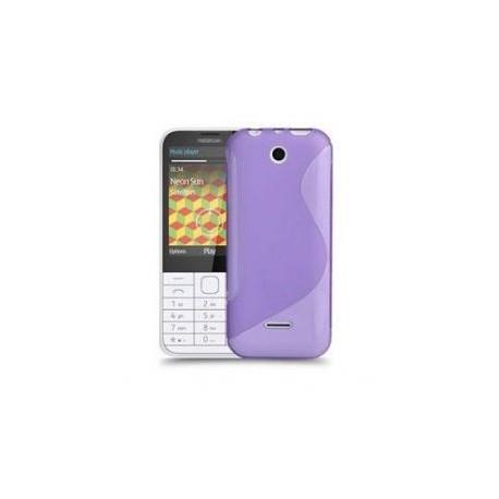Silikon etui za Nokia 225 +Folija ekrana, Viola barva