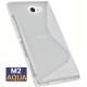 Silikon etui S za Sony Xperia M2 Aqua, Transparent barva