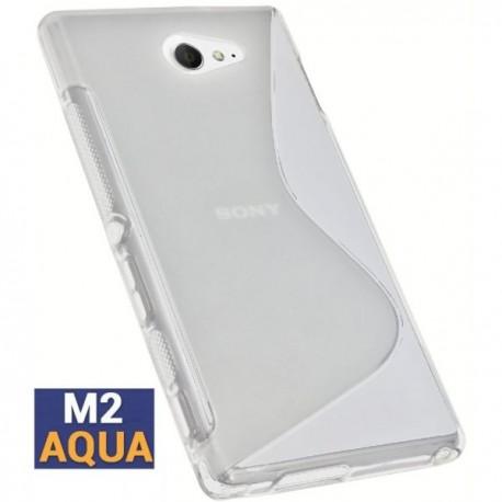 Silikon etui S za Sony Xperia M2 Aqua, Transparent barva