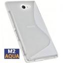 Silikon etui S za Sony Xperia M2 Aqua, Transparent barva