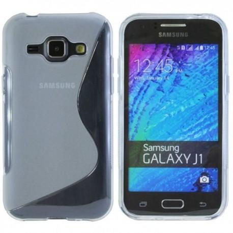 Silikon etui S za Samsung Galaxy J1, Transparent barva
