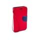 Preklopna Torbica Fancy za Microsoft Lumia 532 Dual, Rdeča barva