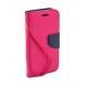Preklopna Torbica Fancy za Microsoft Lumia 532 Dual, Pink barva