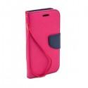 Preklopna Torbica Fancy za Microsoft Lumia 532 Dual, Pink barva