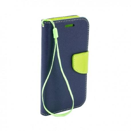 Preklopna Torbica Fancy za Microsoft Lumia 532 Dual, Modra barva