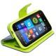 Preklopna Torbica Fancy za Microsoft Lumia 532 Dual, Modra barva