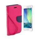 Preklopna Torbica Fancy za Samsung Galaxy A3, Pink barva