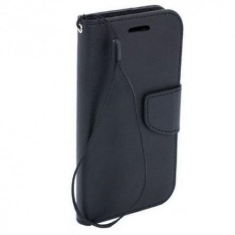Preklopna Torbica Fancy za LG Magna, Črna barva