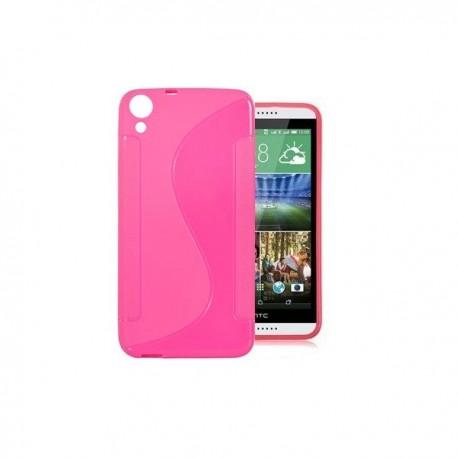 Silikon etui S za HTC Desire 820, Pink barva +folija zaslona