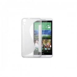 Silikon etui S za HTC Desire 820, Transparent barva +folija zaslona