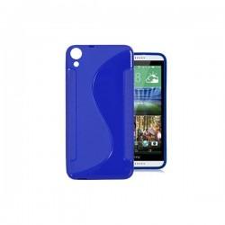 Silikon etui S za HTC Desire 820, Modra barva +folija zaslona