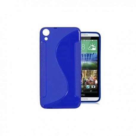 Silikon etui S za HTC Desire 820, Modra barva +folija zaslona