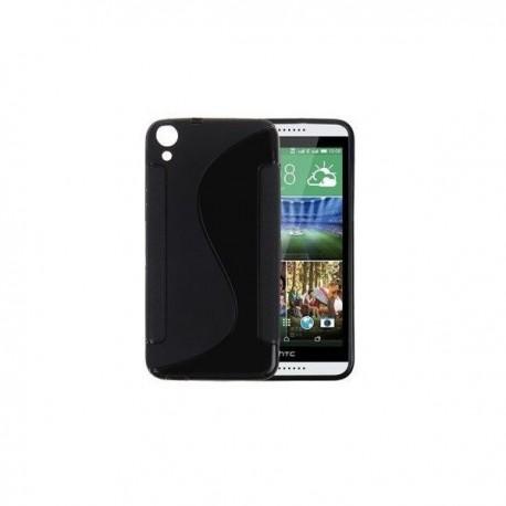 Silikon etui S za HTC Desire 820, Črna barva +folija zaslona