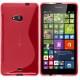 Silikon etui S za Microsoft Lumia 535, Rdeča barva +folija zaslona