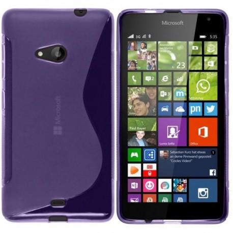 Silikon etui S za Microsoft Lumia 535, Vijola barva +folija zaslona