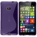 Silikon etui S za Microsoft Lumia 535, Vijola barva +folija zaslona