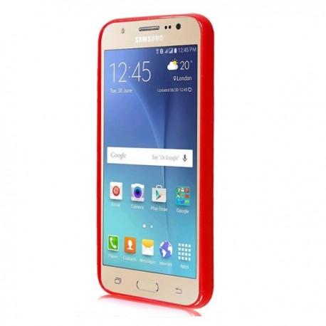 Silikon etui za Samsung Galaxy J5, 0,5mm, Rdeča barva