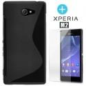 Silikon etui za Sony Xperia M2 +Zaščitno steklo zaslona