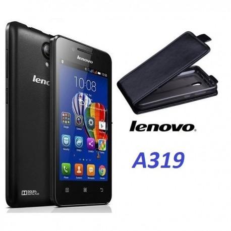 Preklopna Torbica "flexi" za Lenovo A319, Črna barva