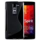 Silikon etui S za LG Spirit, Črna barva +folija zaslona