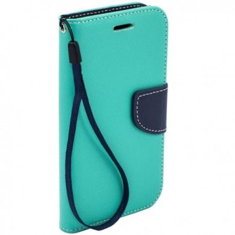 Preklopna Torbica Fancy za Microsoft Lumia 532 Dual, Mint barva
