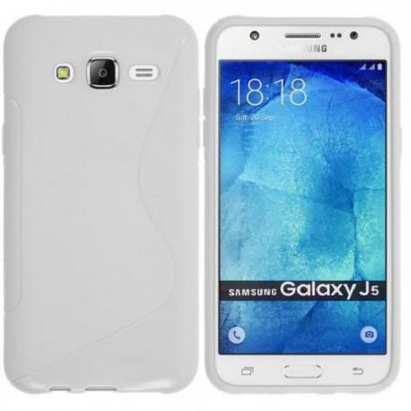 Silikon etui S za Samsung Galaxy J5, Bela barva
