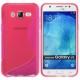 Silikon etui S za Samsung Galaxy J5, Pink barva