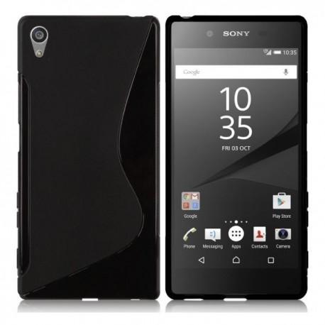 Silikon etui S za Sony Xperia Z5 Compact, Črna barva