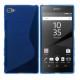 Silikon etui S za Sony Xperia Z5 Compact +zaščitna folija zaslona, Modra barva