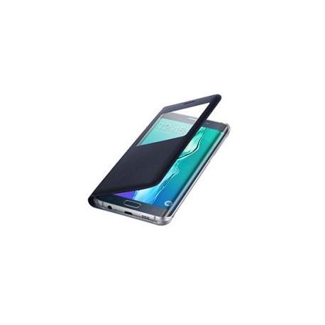 Preklopna torbica "window" za Samsung Galaxy S6 Edge Plus, Črna barva